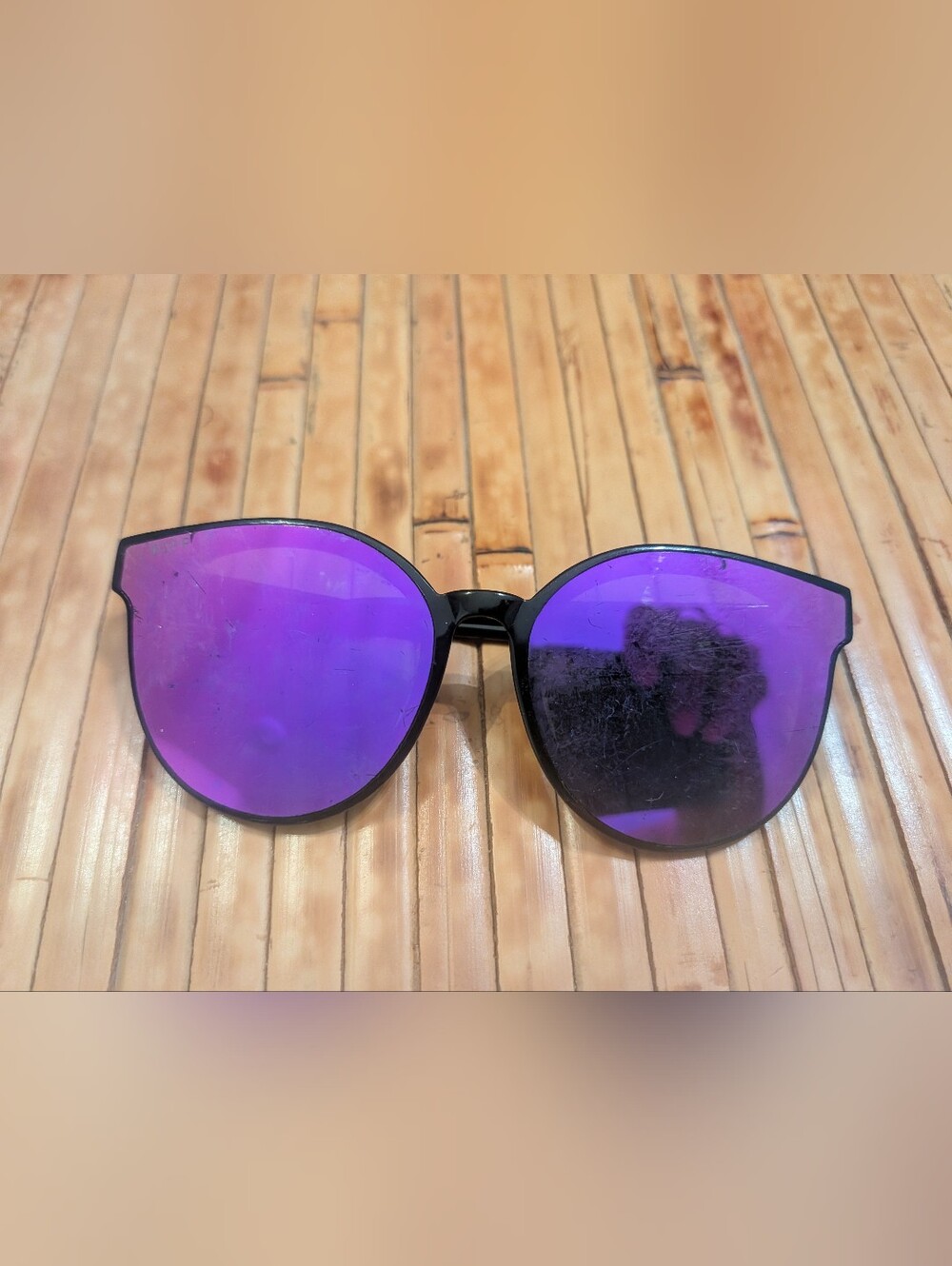 DIFF Women’s Purple Mirrored Sunglasses